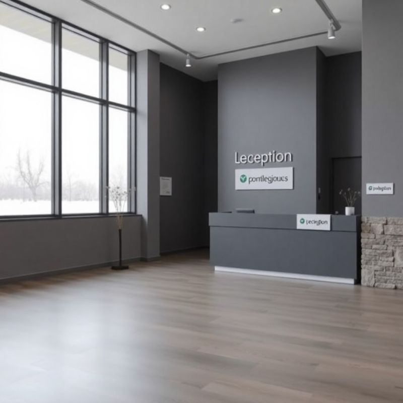 Modern Betavastro logistics office reception area in Québec City
